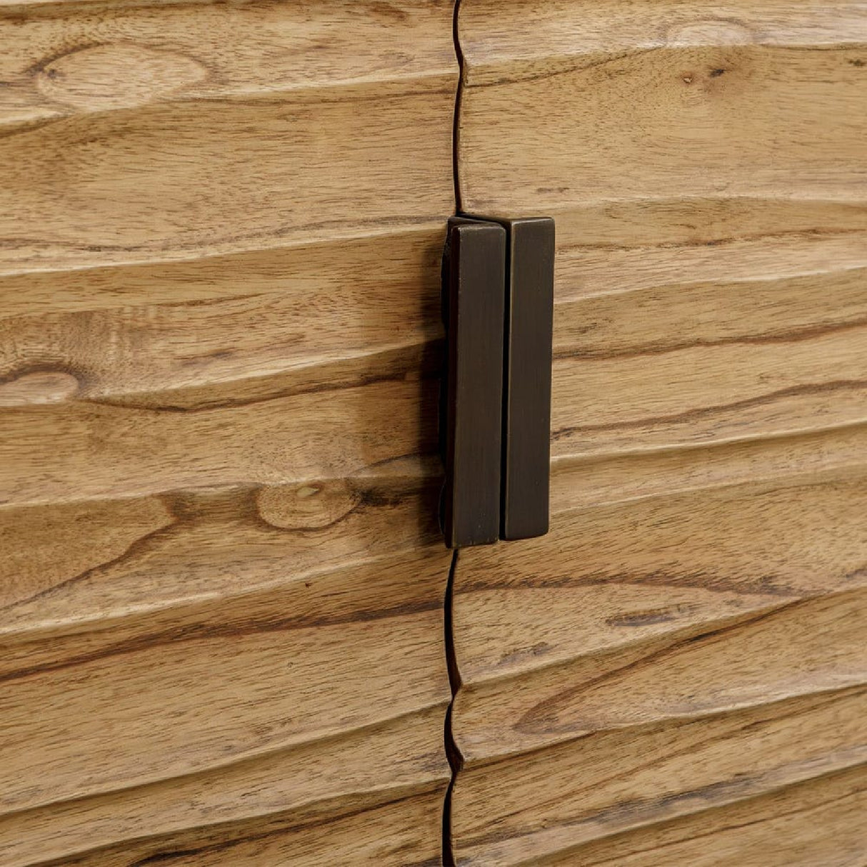   Carved Mindi Wood 4-Door Cabinet | Oroa.com