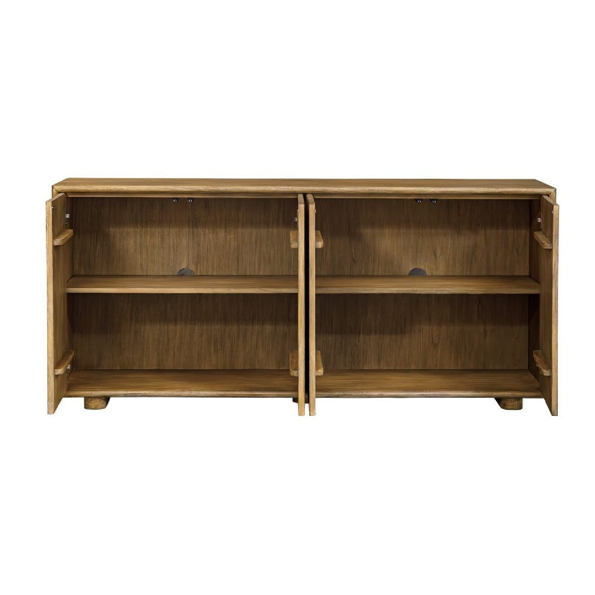   Natural Mindi Wood 4-Door Cabinet | Oroa.com