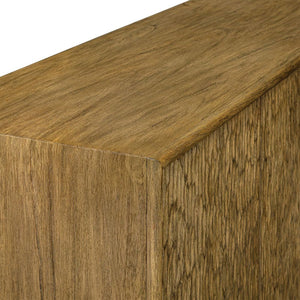   Natural Mindi Wood 4-Door Cabinet | Oroa.com