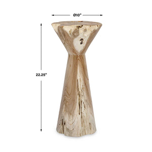   Hourglass Teak Indoor/Outdoor Drink Table | Oroa.com