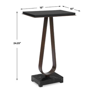   Black Marble Side Table | Oroa.com