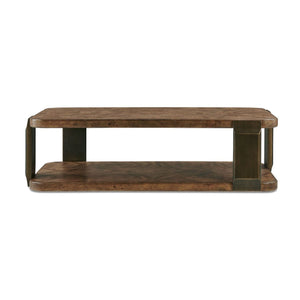   Mappa Burl Rectangular Coffee Table | Oroa.com