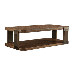   Mappa Burl Rectangular Coffee Table | Oroa.com