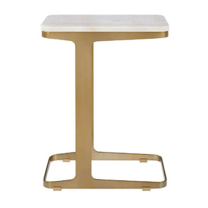   White Marble End Table | Oroa.com