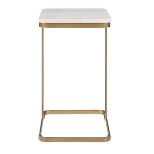   White Marble End Table | Oroa.com