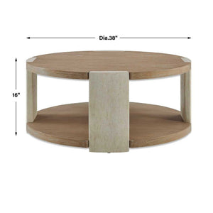   Oak Round Coffee Table | Oroa.com