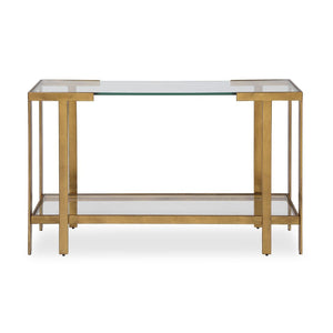   Gold Framed Glass Console Table | Oroa.com