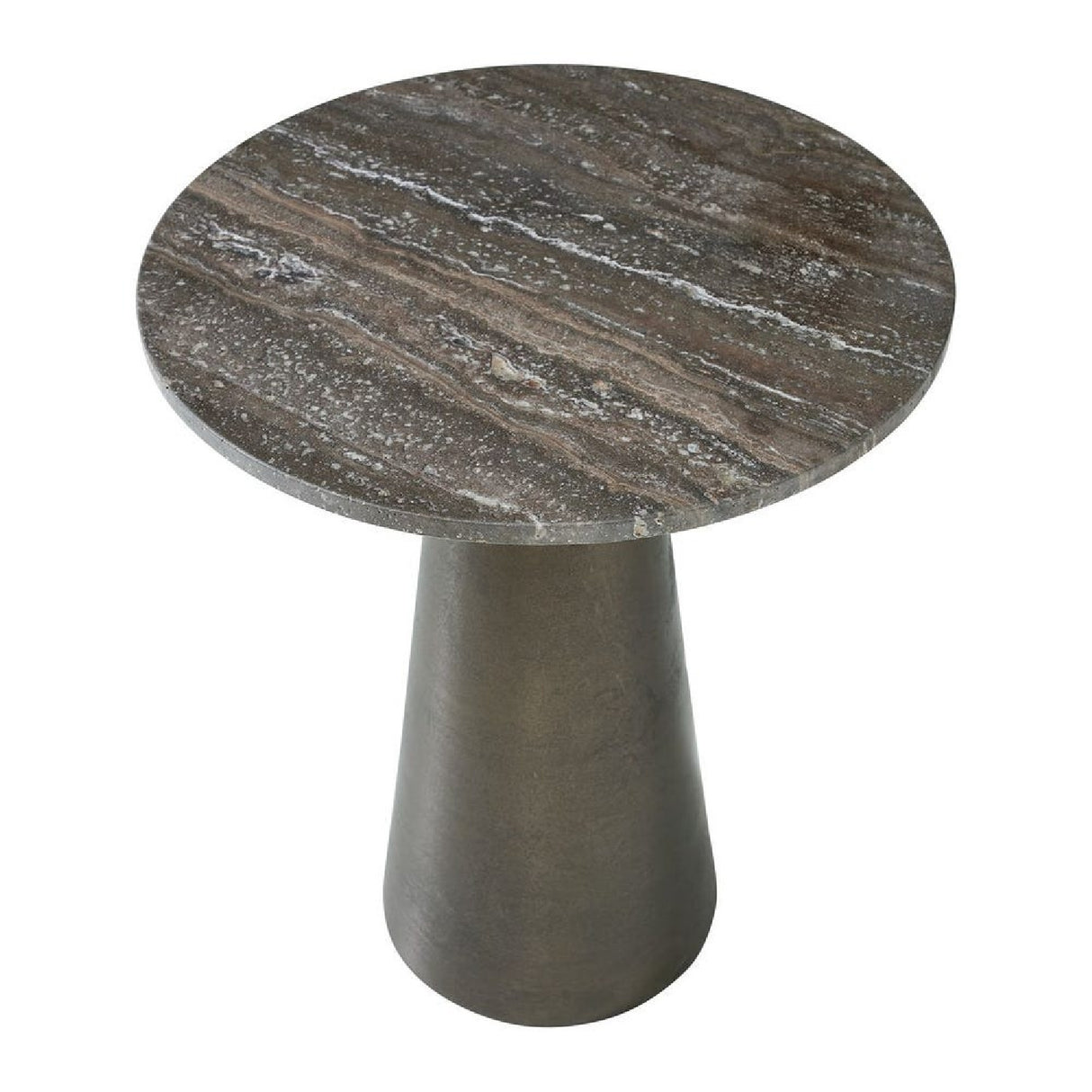   Round Bronze Indoor/Outdoor Accent Table | Oroa.com