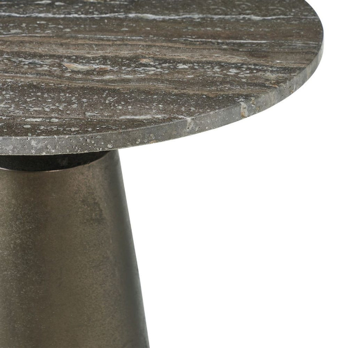   Round Bronze Indoor/Outdoor Accent Table | Oroa.com