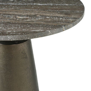   Round Bronze Indoor/Outdoor Accent Table | Oroa.com