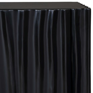   Black Carved Wooden 3-Door Cabinet | Oroa.com