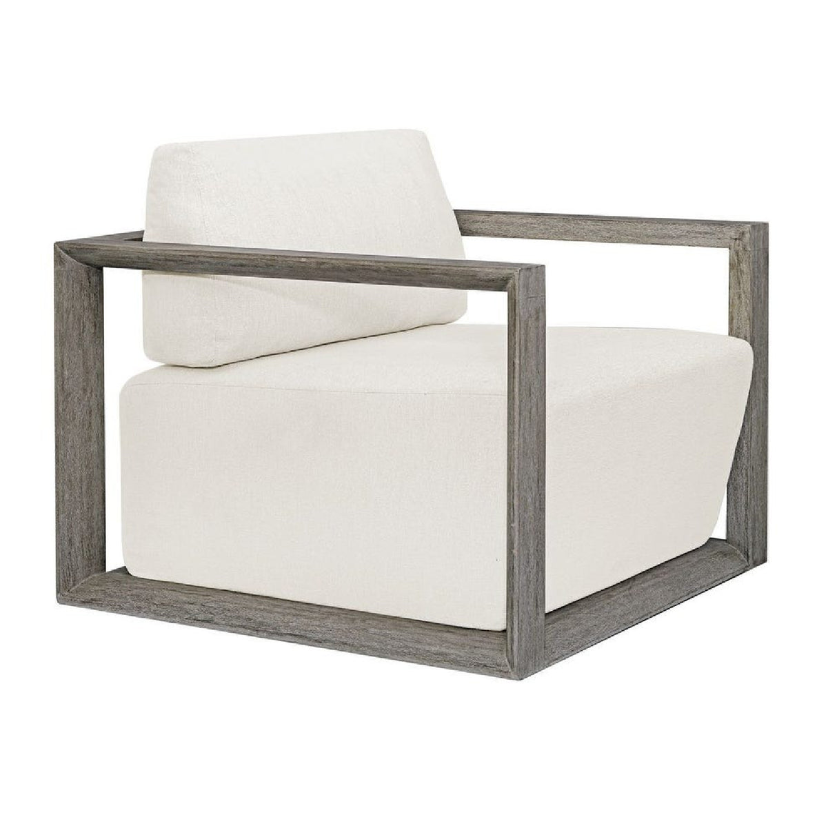   White Cushioned Outdoor Lounge Chair | Oroa.com