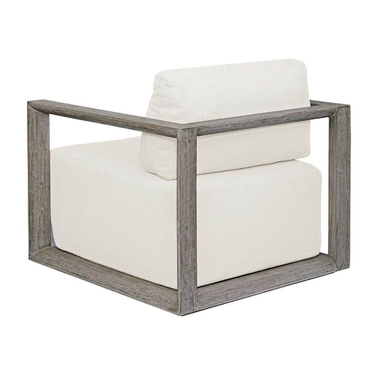   White Cushioned Outdoor Lounge Chair | Oroa.com