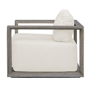   White Cushioned Outdoor Lounge Chair | Oroa.com