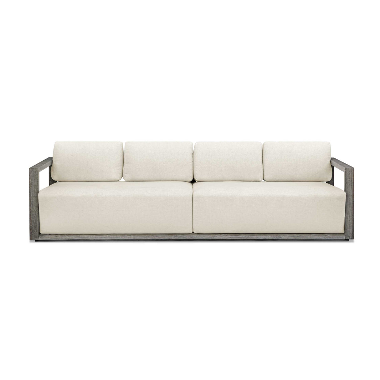   Modern European furniture - Gray Mahogany Outdoor 4-Seater Sofa - www.oroa.com | Oroa.com