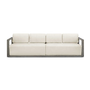   Modern European furniture - Gray Mahogany Outdoor 4-Seater Sofa - www.oroa.com | Oroa.com