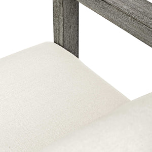   Modern European furniture - Gray Mahogany Outdoor 4-Seater Sofa - www.oroa.com | Oroa.com