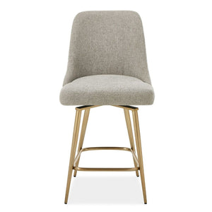   Taupe Fabric Counter Stool | Oroa.com