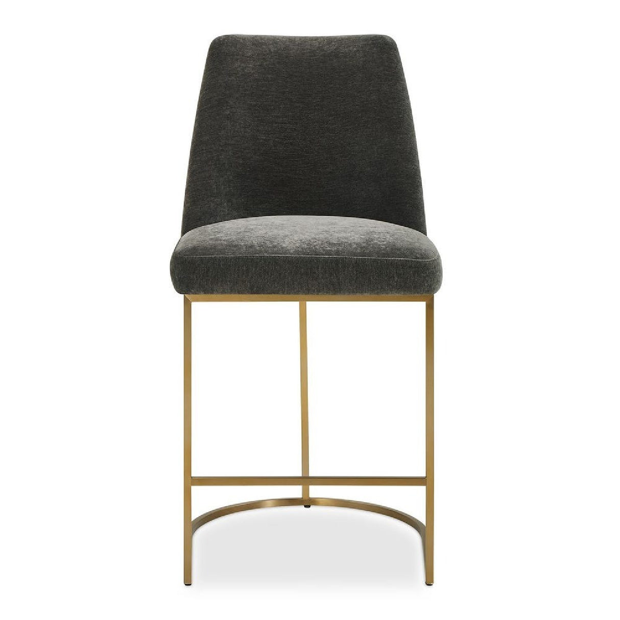   Gray Velvet Counter Stool | Oroa.com