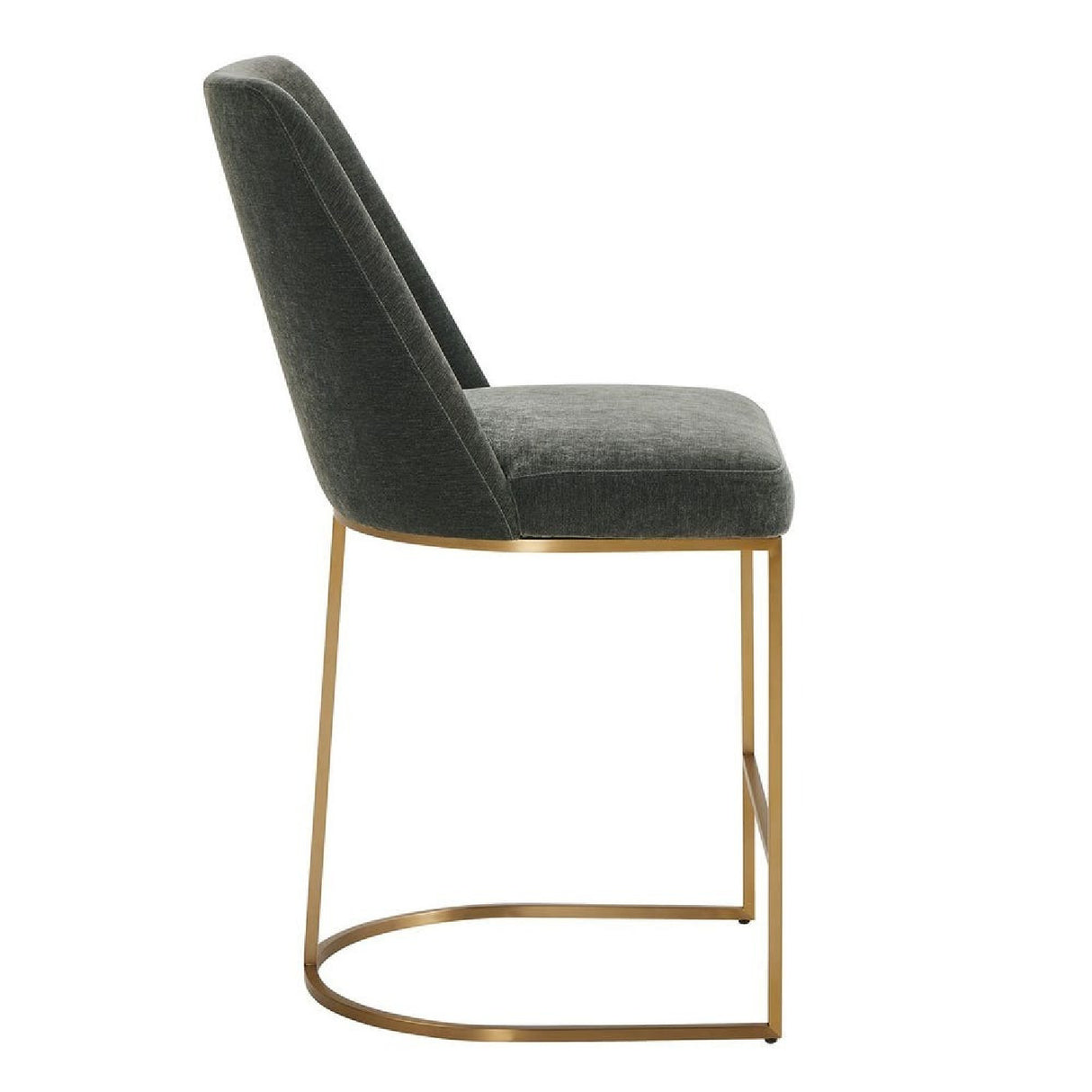   Gray Velvet Counter Stool | Oroa.com
