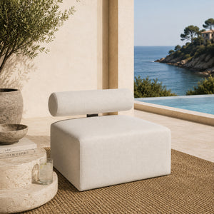   White Fabric Outdoor Sofa | Oroa.com