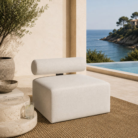   White Fabric Outdoor Sofa | Oroa.com