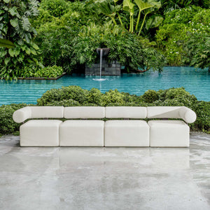   White Fabric Outdoor Sofa | Oroa.com