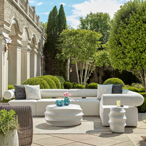   White Fabric Outdoor Sofa | Oroa.com