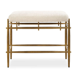   White Chenille Bench S | Oroa.com