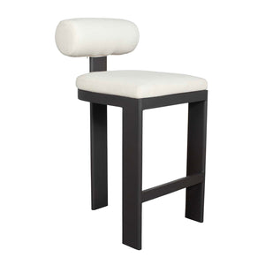   White Padded Outdoor Bar Stool | Oroa.com