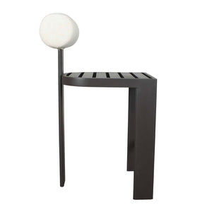   White Padded Outdoor Bar Stool | Oroa.com