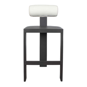   White Padded Outdoor Bar Stool | Oroa.com