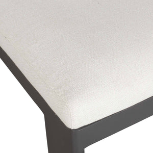   White Padded Outdoor Bar Stool | Oroa.com