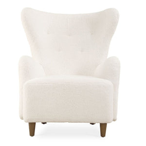   White Sheepskin Wingback Lounge Chair | Oroa.com