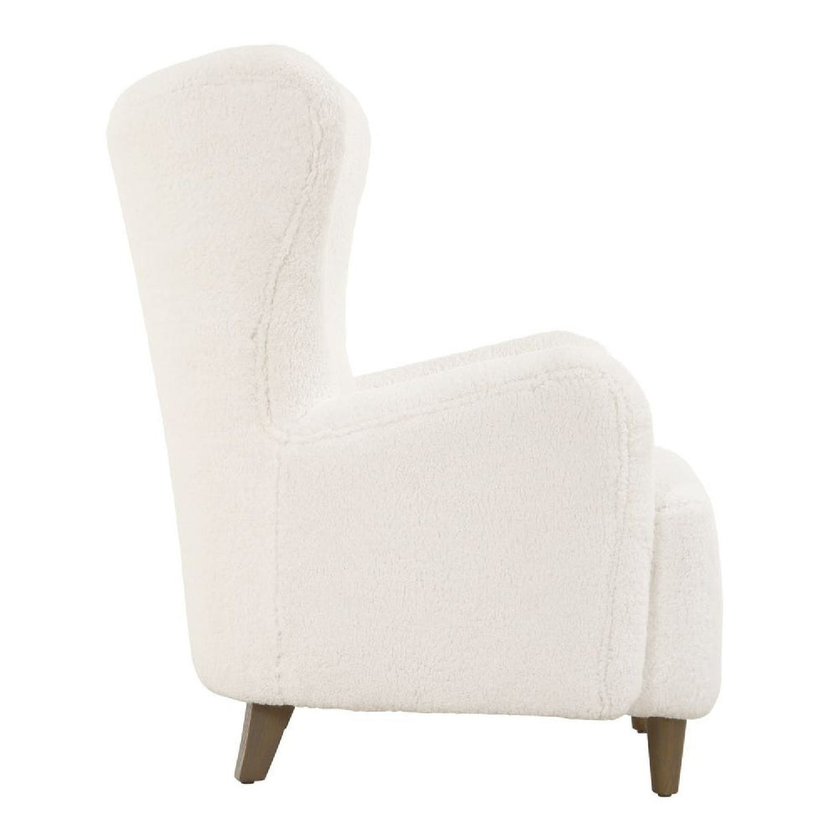   White Sheepskin Wingback Lounge Chair | Oroa.com
