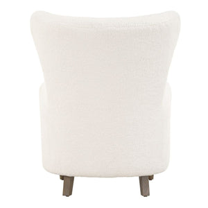   White Sheepskin Wingback Lounge Chair | Oroa.com