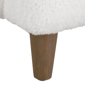   White Sheepskin Wingback Lounge Chair | Oroa.com