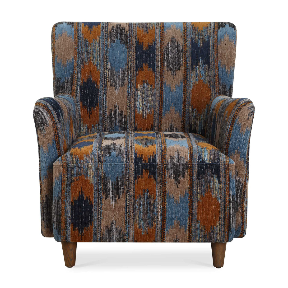   Ikat Print Chenille Lounge Chair | Oroa.com