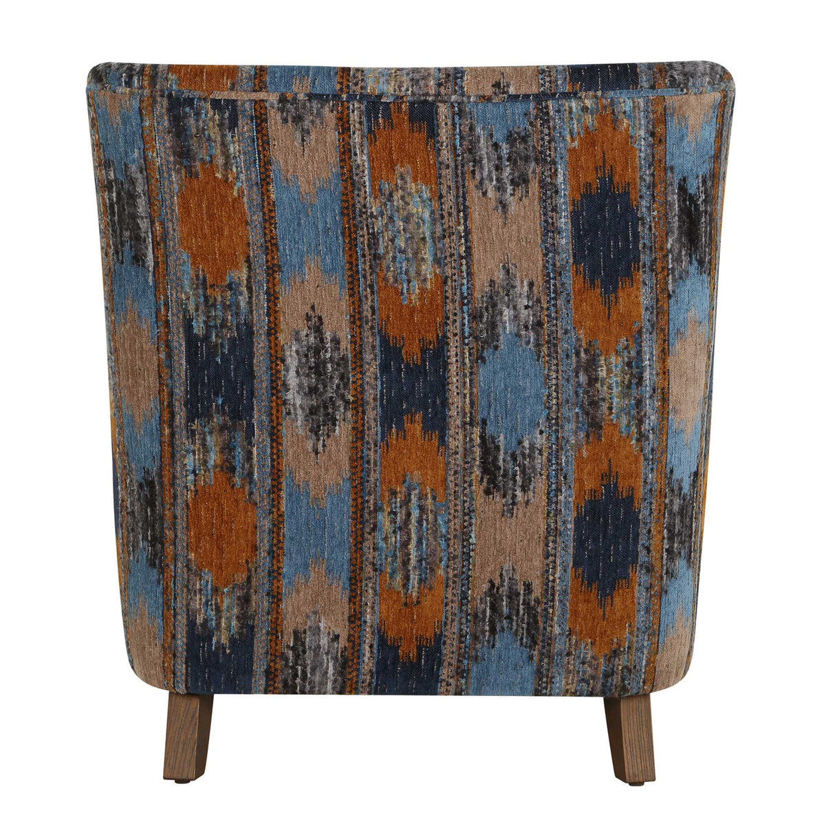   Ikat Print Chenille Lounge Chair | Oroa.com
