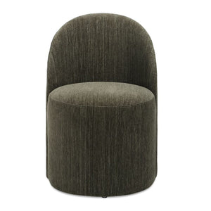   Chenille Caster Swivel Dining Chair | Oroa.com