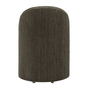   Chenille Caster Swivel Dining Chair | Oroa.com