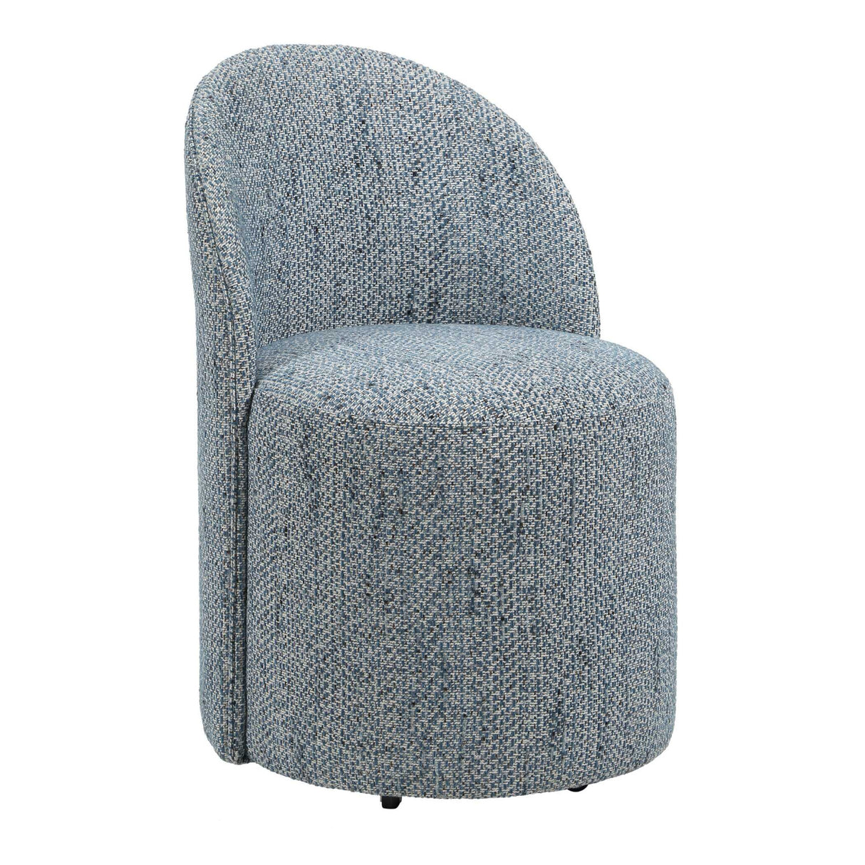   Chenille Caster Swivel Dining Chair | Oroa.com