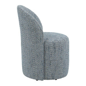   Chenille Caster Swivel Dining Chair | Oroa.com