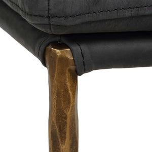   Gray Leather Counter Stool | Oroa.com