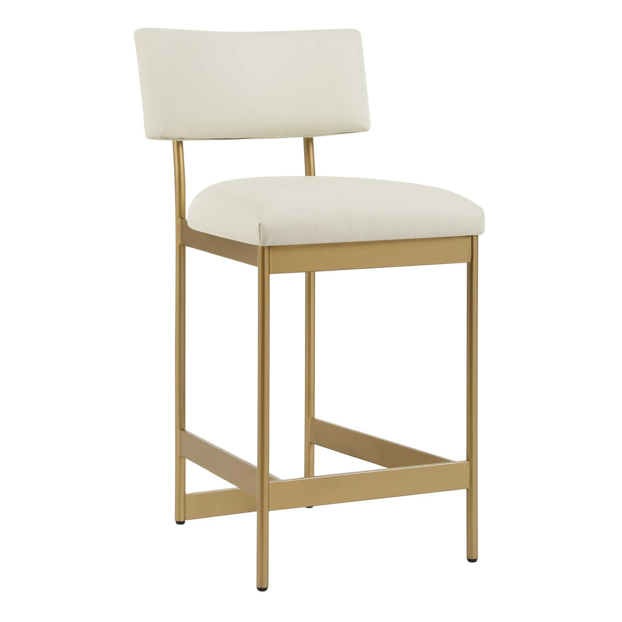   White Leather Counter Stool | Oroa.com