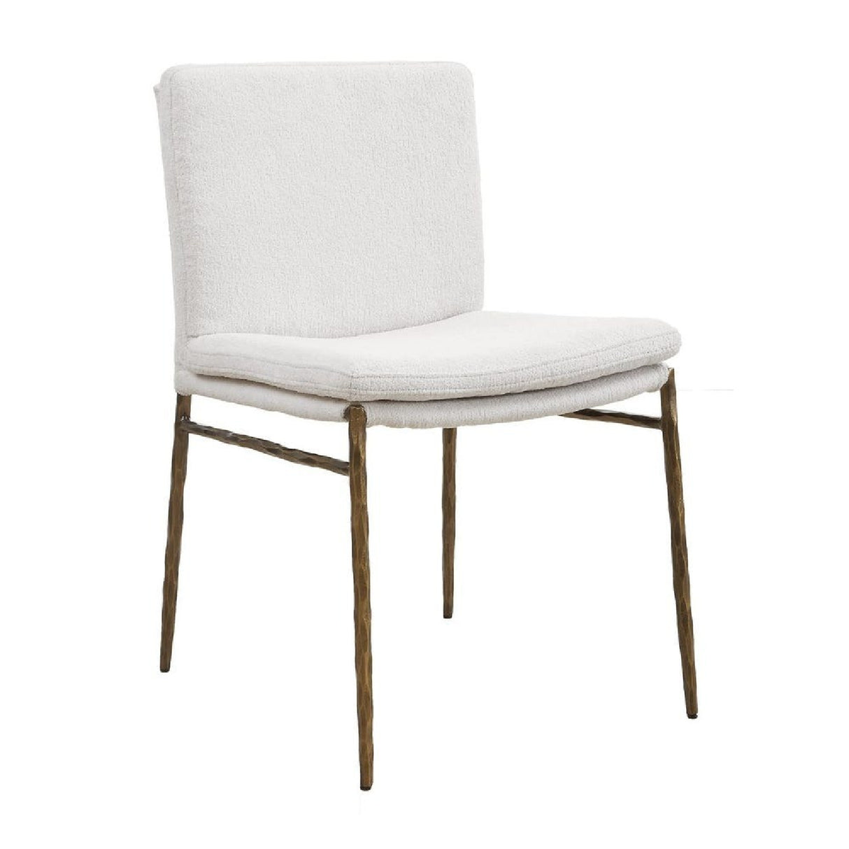   White Boucle Dining Chair | Oroa.com
