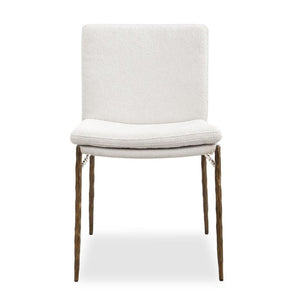   White Boucle Dining Chair | Oroa.com