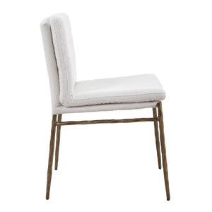   White Boucle Dining Chair | Oroa.com