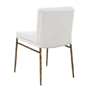   White Boucle Dining Chair | Oroa.com