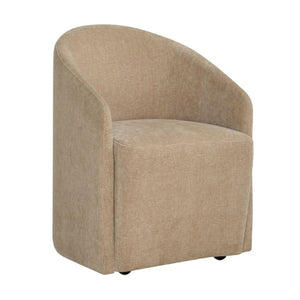   Velvet Dining Chair with Casters | Oroa.com